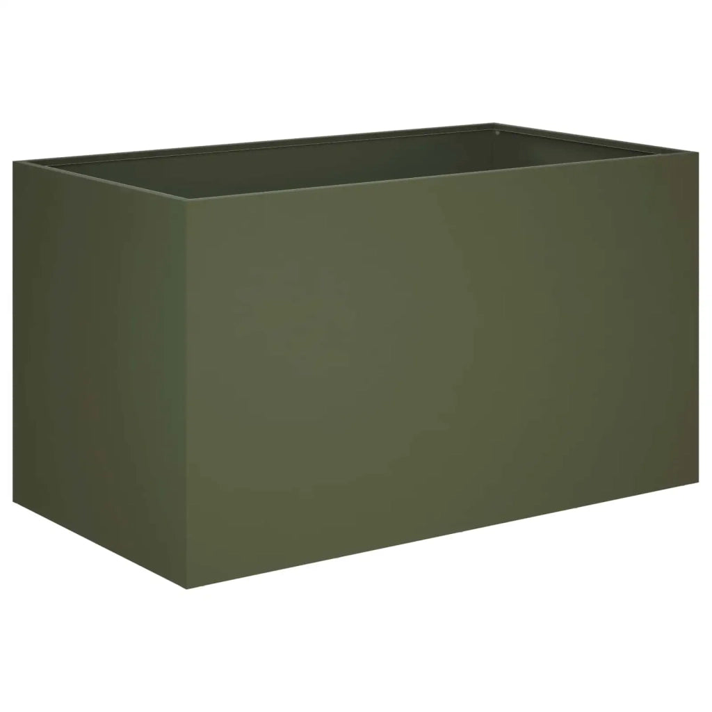 Vaso da giardino 2 pz Verde Oliva 100 x 50 x 50 cm 8005281