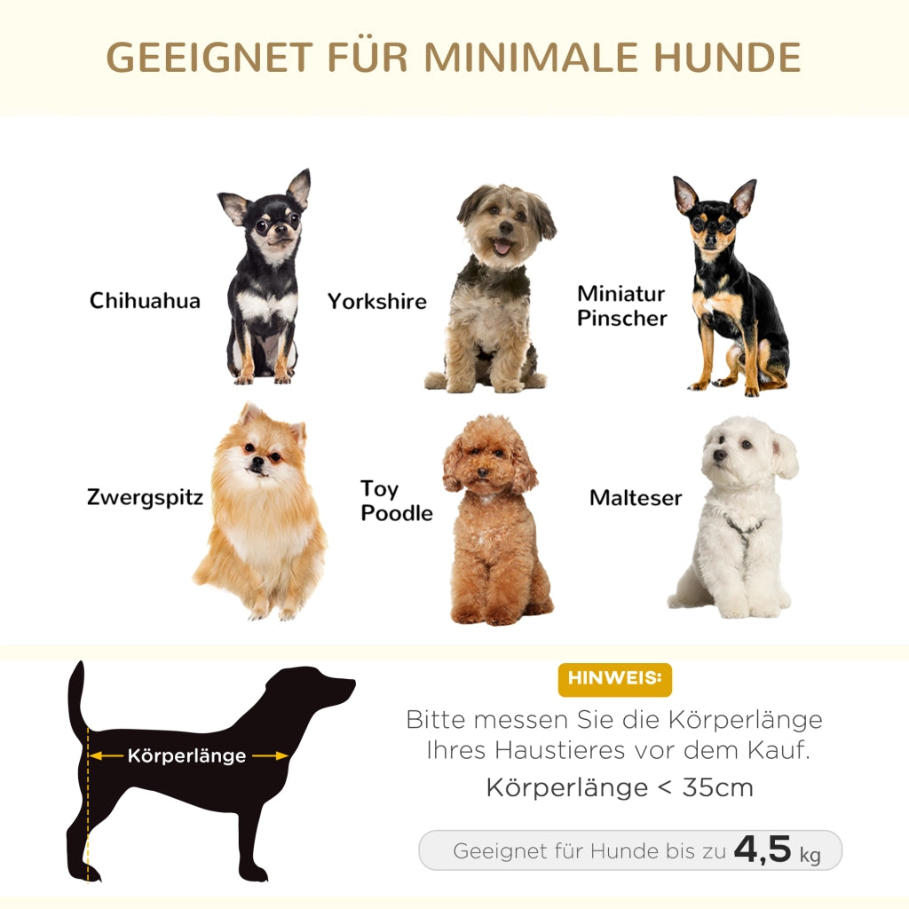 Letto per animali con cuscino ¨C Minimal ¨C crema 70x47x30 cm