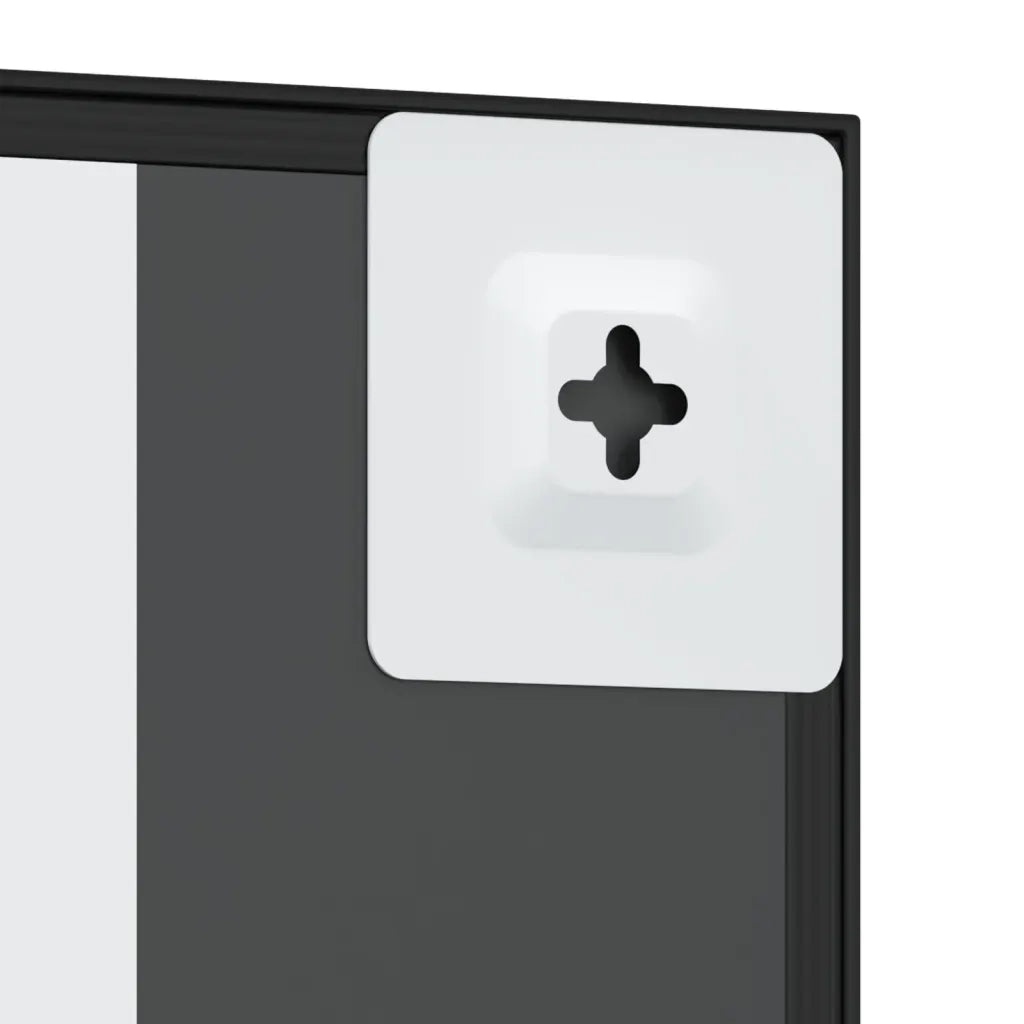 Specchio da Parete | Specchio decorativo Nero 30x60 cm Rettangolare in Ferro