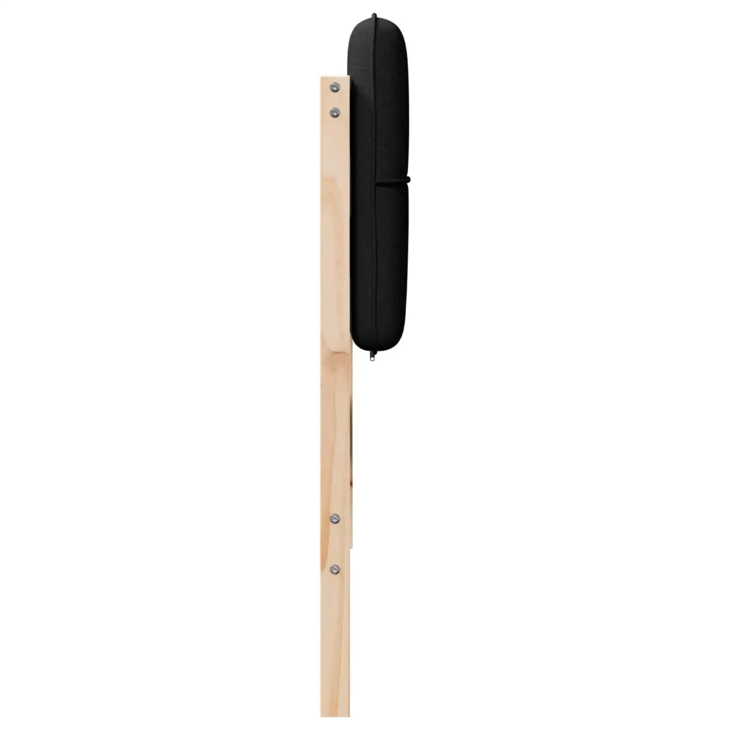 Testiera imbottita Marrone e Nero 150 cm Pino massello 880120