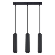 Lampada a sospensione KARBON 3L nero