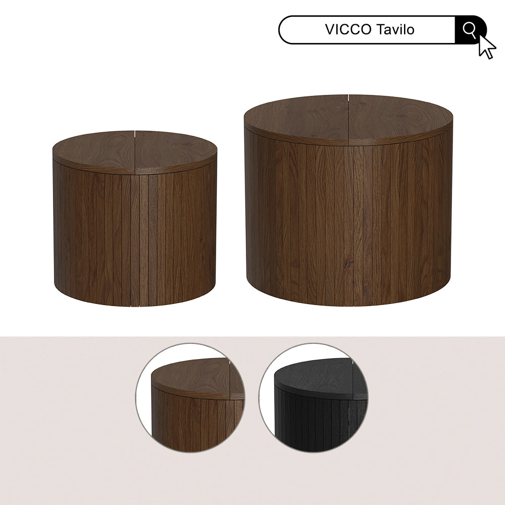 Vicco Tavolino Noce 38 x 38 cm
