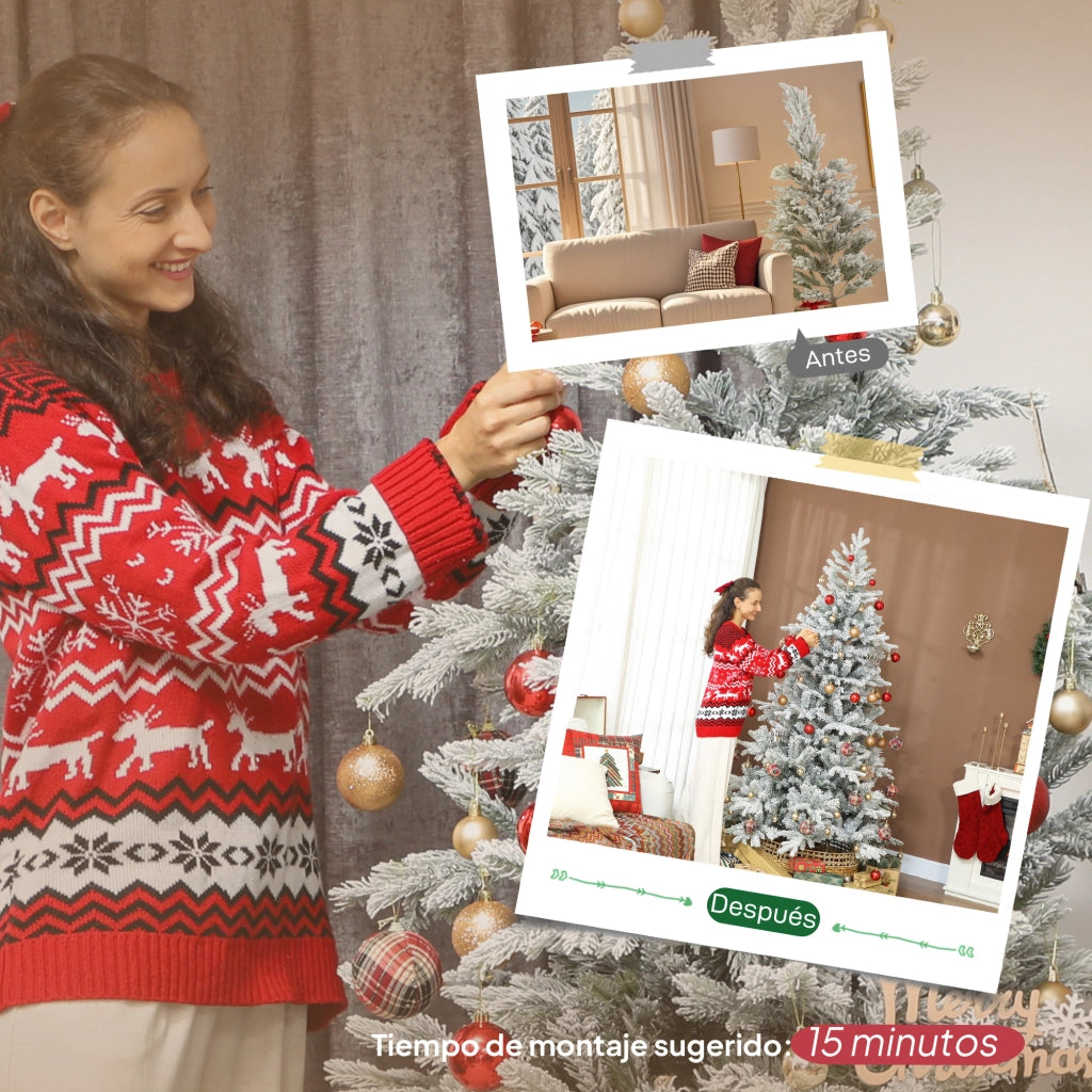 Albero di Natale ¨C Minimal ¨C 210 cm con base pieghevole