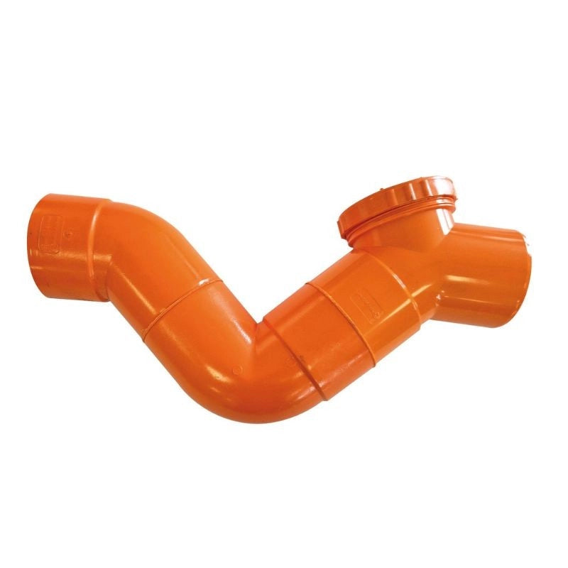 Sifone firenze orizzontale in pvc  (1 Tappo) : Diametro - 50