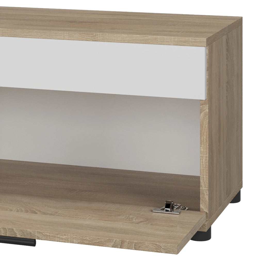 Vicco Scaffale Sonoma/Bianco 70.8 x 38.9 cm con porta a battente