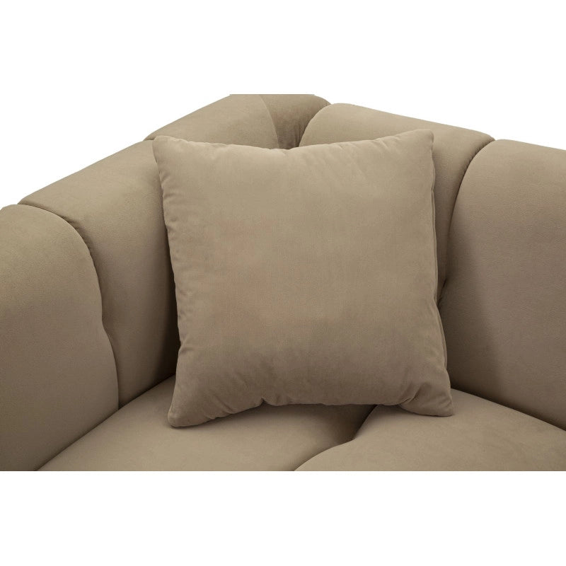 Divano Alma Grigio Con Cuscini cm 155x81x71