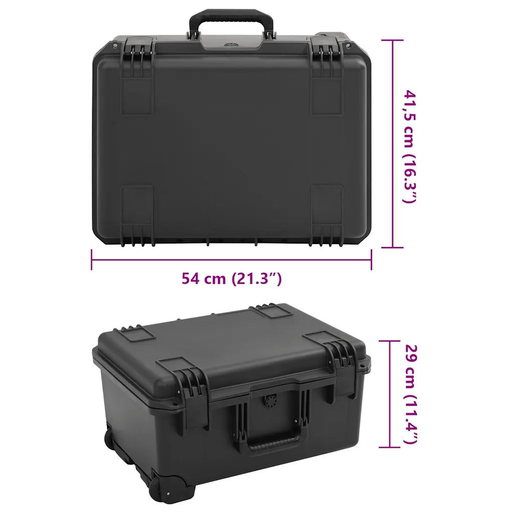 Valigetta da Volo Portatile Nera 54x41,5x29 cm in PP CFW3839211