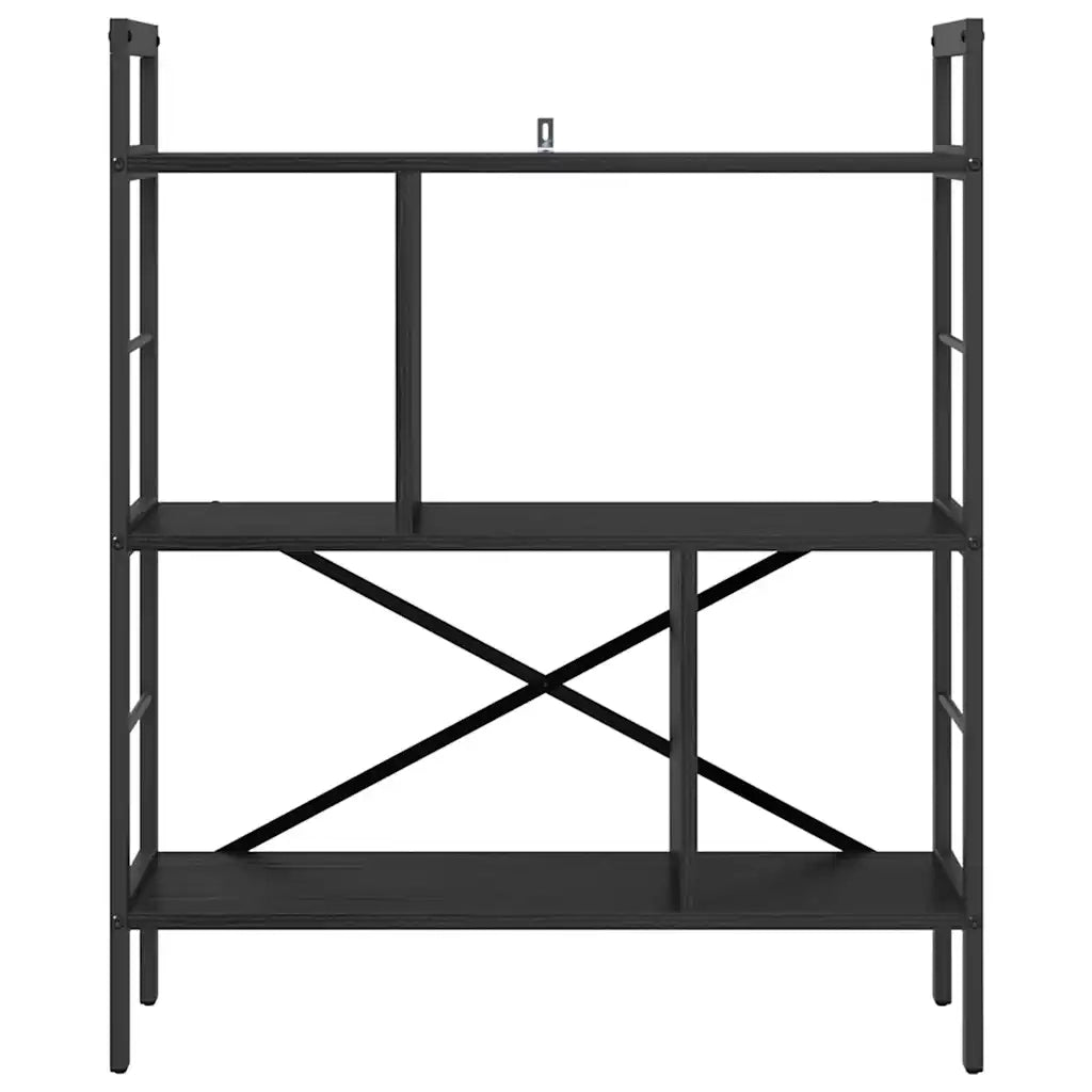 Libreria Rovere Nero 75 x 30 x 91 cm Legno multistrato 883970