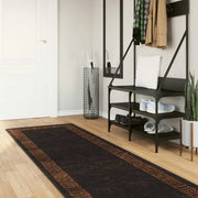 Runner Tappeto MARSA Nero 80 x 250 cm Poliestere e PVC 42023288