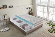 Materasso Matrimoniale 200x200 800 molle e Memory Foam - 9 zone differenziate - sfoderabile - alto 25 cm