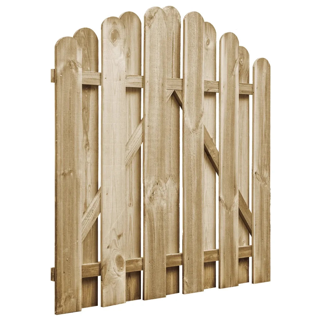 Cancello da Giardino in Legno di Pino Impregnato 100x100 cm 45327