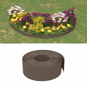 Bordatura per giardino 25 m 20 cm PE Marrone 42036853
