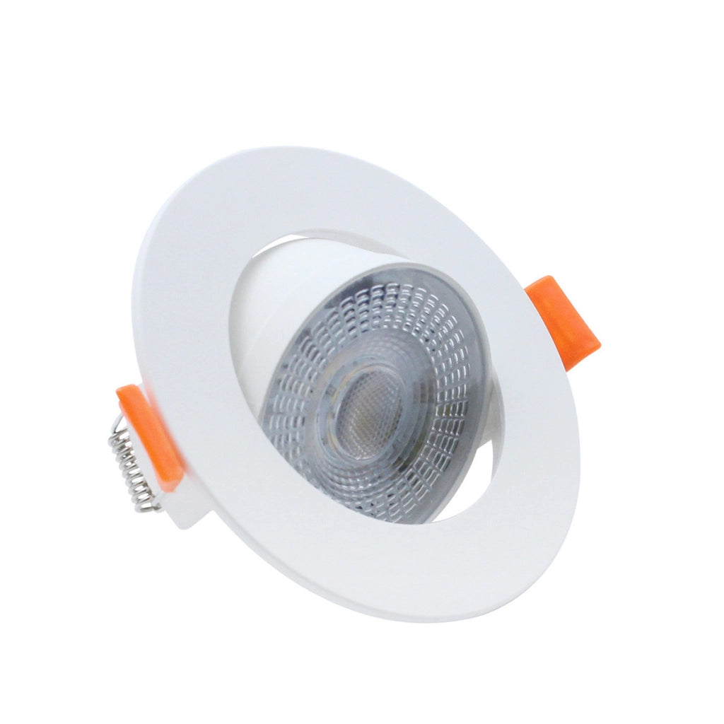 Faretto incasso orientabile bianco Ø9cm LED 7W CCT