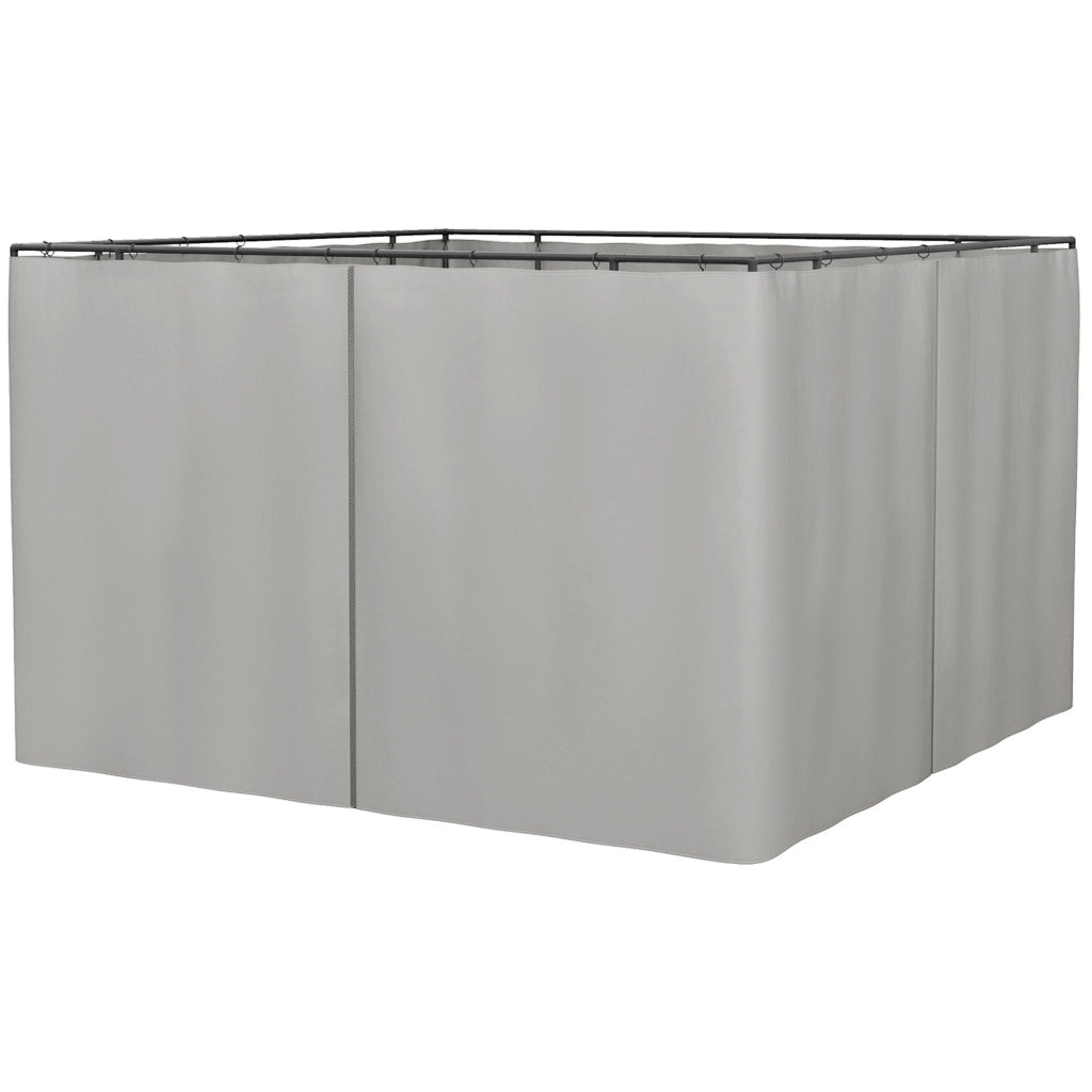 Pareti per Gazebo ¨C zephmum ¨C Grigio 302x205 cm