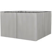 Pareti per Gazebo ¨C zephmum ¨C Grigio 302x205 cm