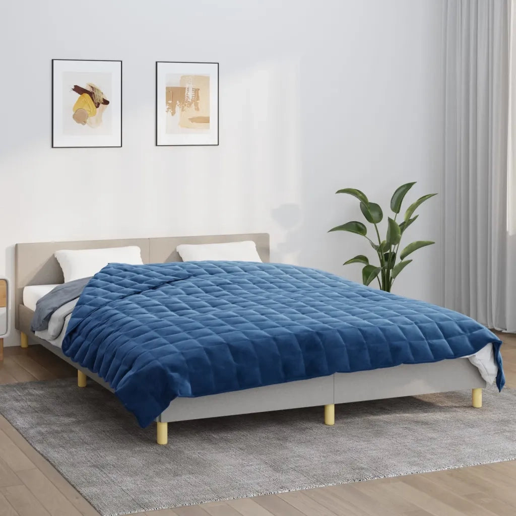 Coperta Ponderata Blu 220x230 cm 15 kg Tessuto 3154863