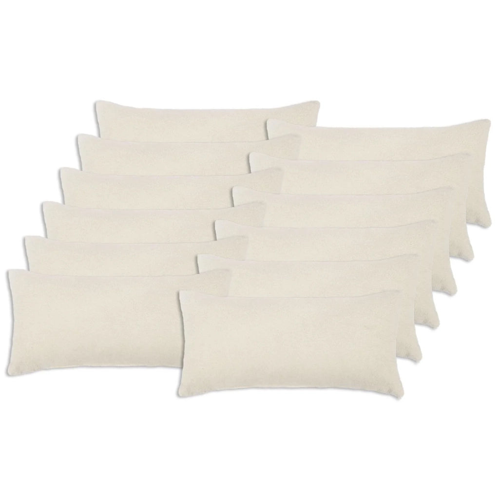 Federa 12 pcs HEERLEN Crema 40 x 80 cm Bouclé 909942