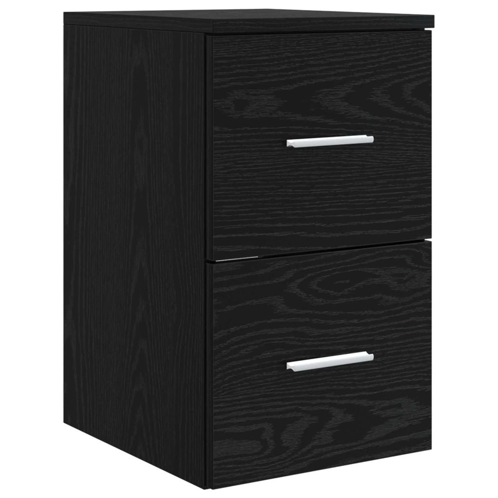 Set di mobili per il bagno 4 pcs Rovere Nero 3407104