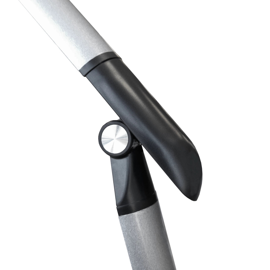 Lampada da scrivania LED Madera Polux nera/argento 4000K USB