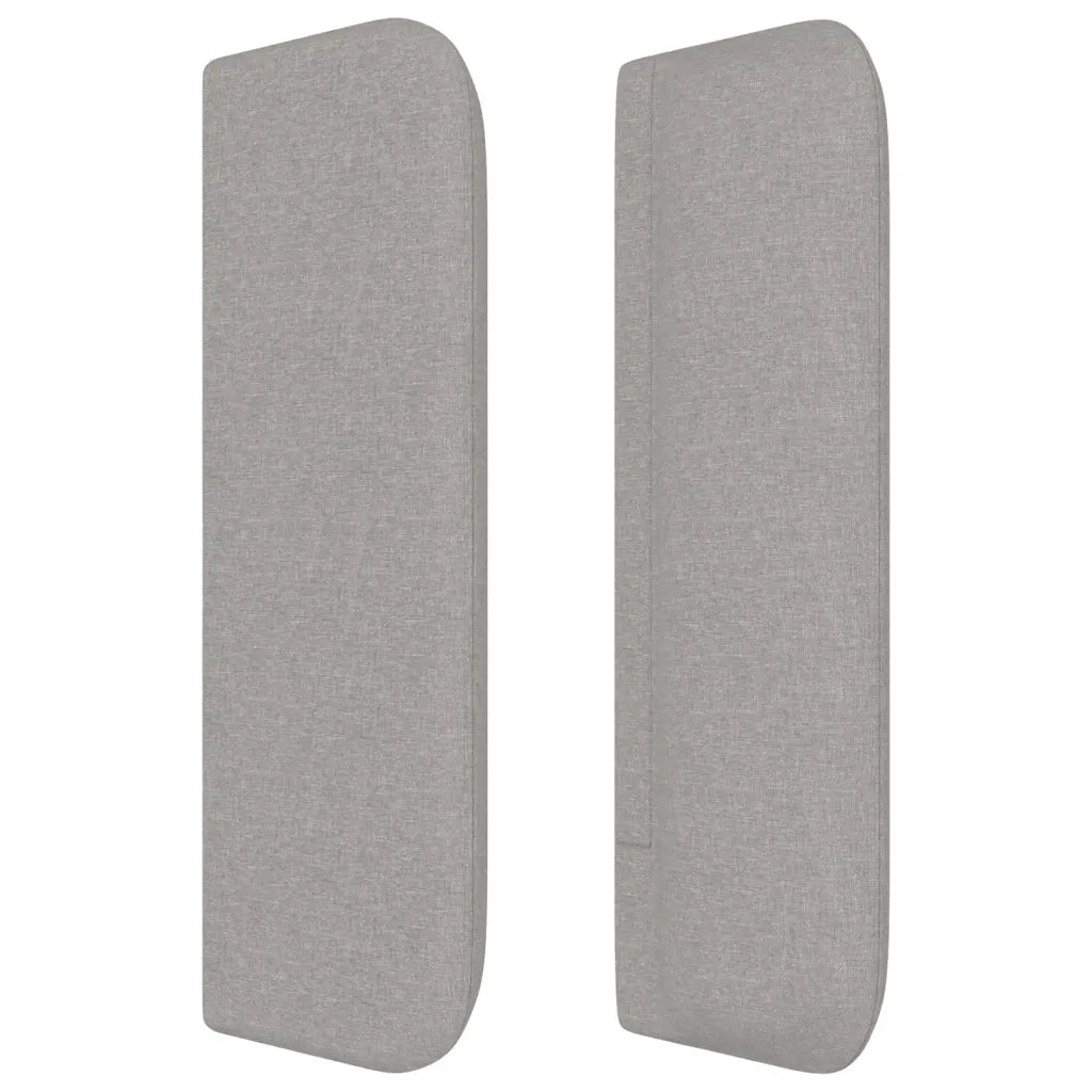 Testiera ad Orecchio Grigio Chiaro 163x16x78/88 cm in Tessuto 3119012