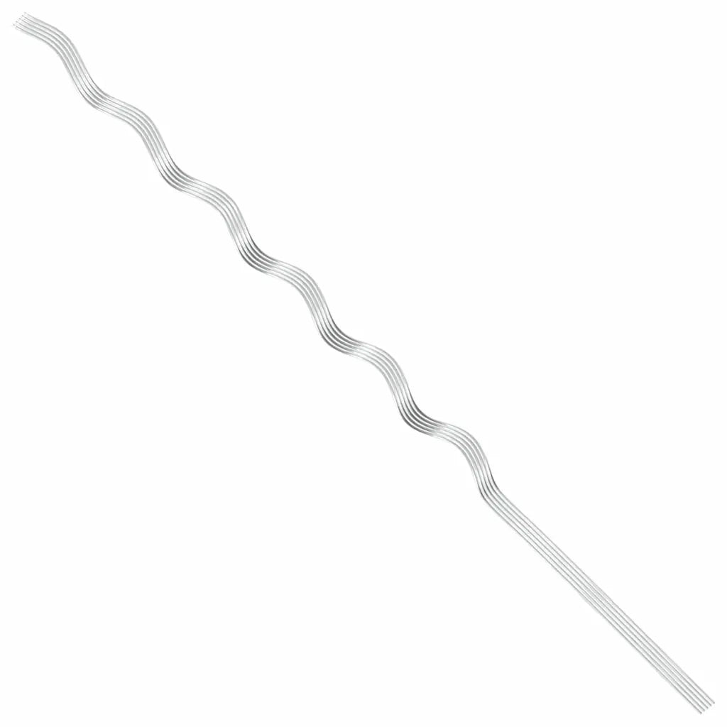 Supporto per piante 5 pcs Argento 150 x 0,6 x 0,6 cm Acciaio 4107051