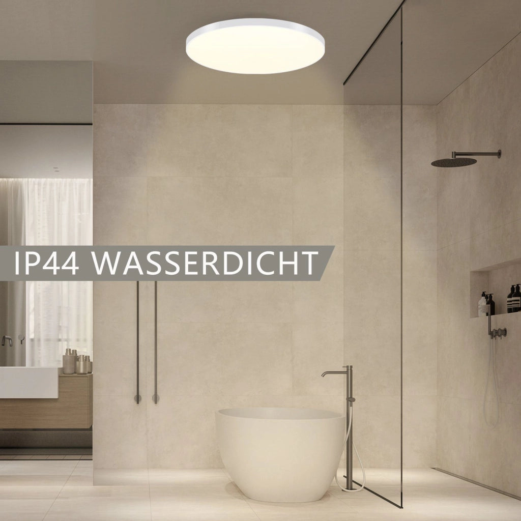 ZMH Lampada da soffitto plafoniera LED luce continua 37x2 5 cm dimmerabile