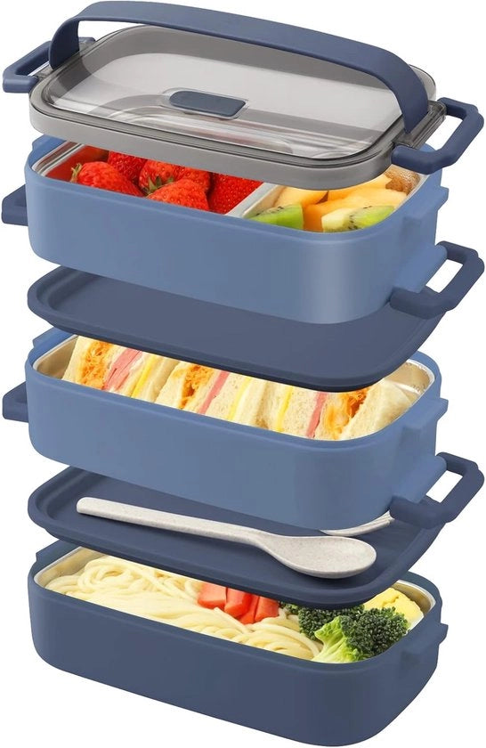 Bentovaschetta 2200ml - Inerte e Libera da BPA - Blu