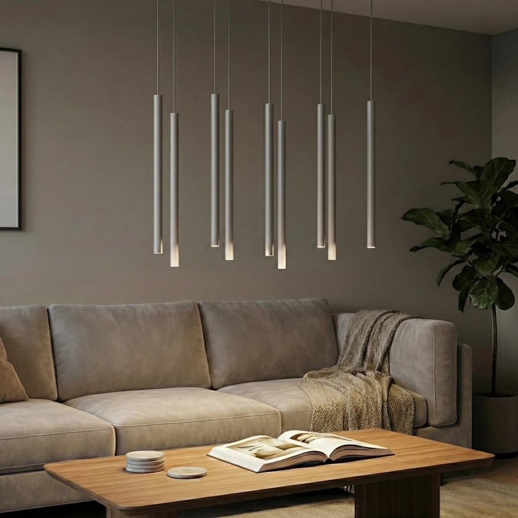 Lampada sospesa moderna SELTER grigia 9xG9 Emibig