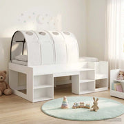 Letto alto per bambini con storage 3 pz Bianco 3423599