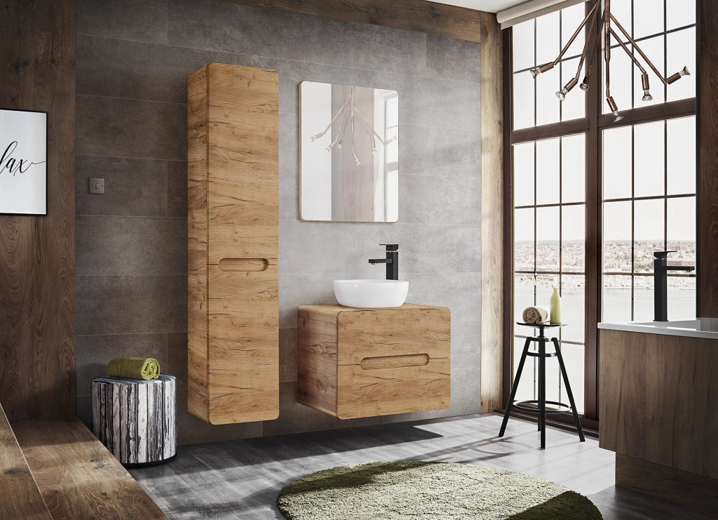 Mobile per lavabo da appoggio 60 cm 2 cassetti Aruba Craft 60 x 53 x 46 cm