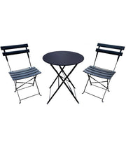 Set arredo Giotto pieghevole - Arredo Esterno Colore: Nero