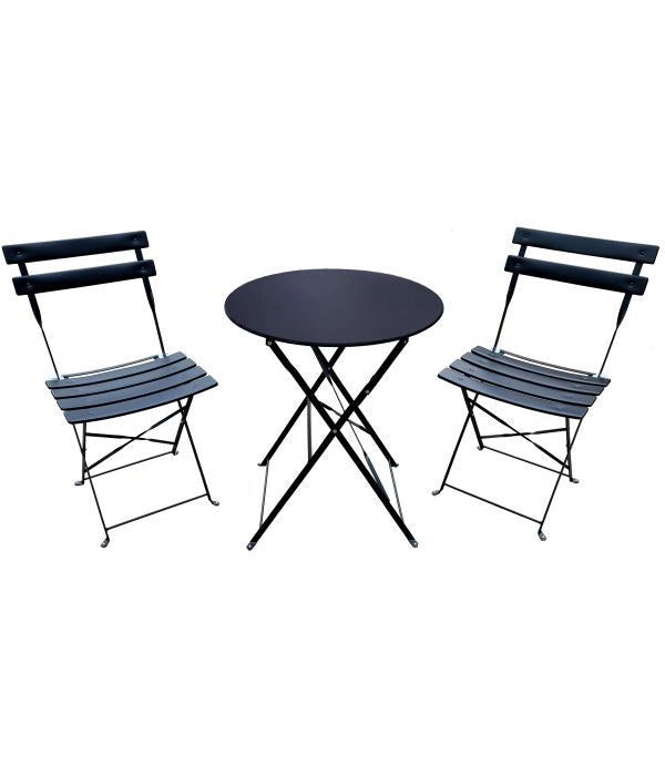 Set arredo Giotto pieghevole - Arredo Esterno Colore: Nero