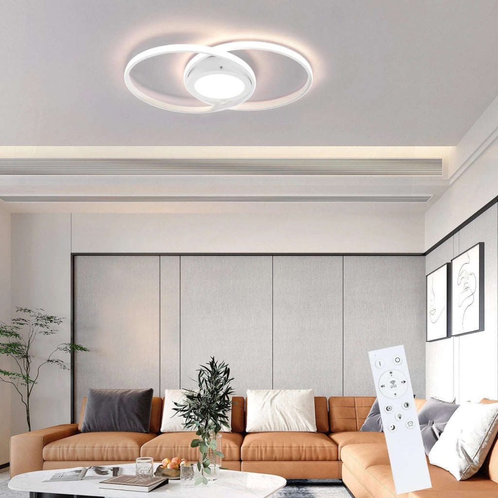 ZMH Lampada da soffitto LED 48W dimmerabile telecomando per interni