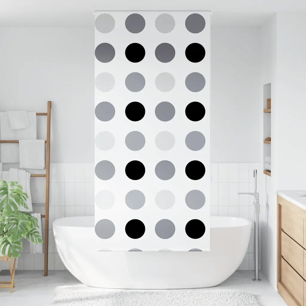 vidaXL Tenda a Rullo Doccia 110x240 cm Larghezza Tessuto 106 cm