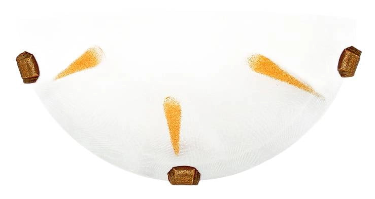 Plafoniera Candellux Lancia ottone/bianco E27 30cm