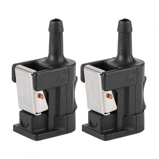 Flessa di combustibile 8mm - Conduttore di combustibile - Conduttore di combustibile con valvola a molla - Connettore di ricambio - Adatto per motori esterni - Facile da installare - Connettore di combustibile