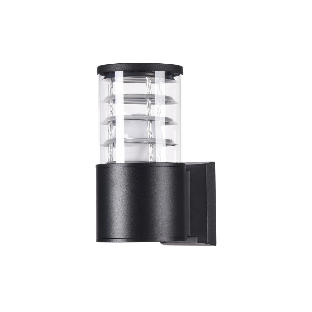 Maytoni Lampada da parete moderna Bronx 1 luce E27 IP54 nero alluminio