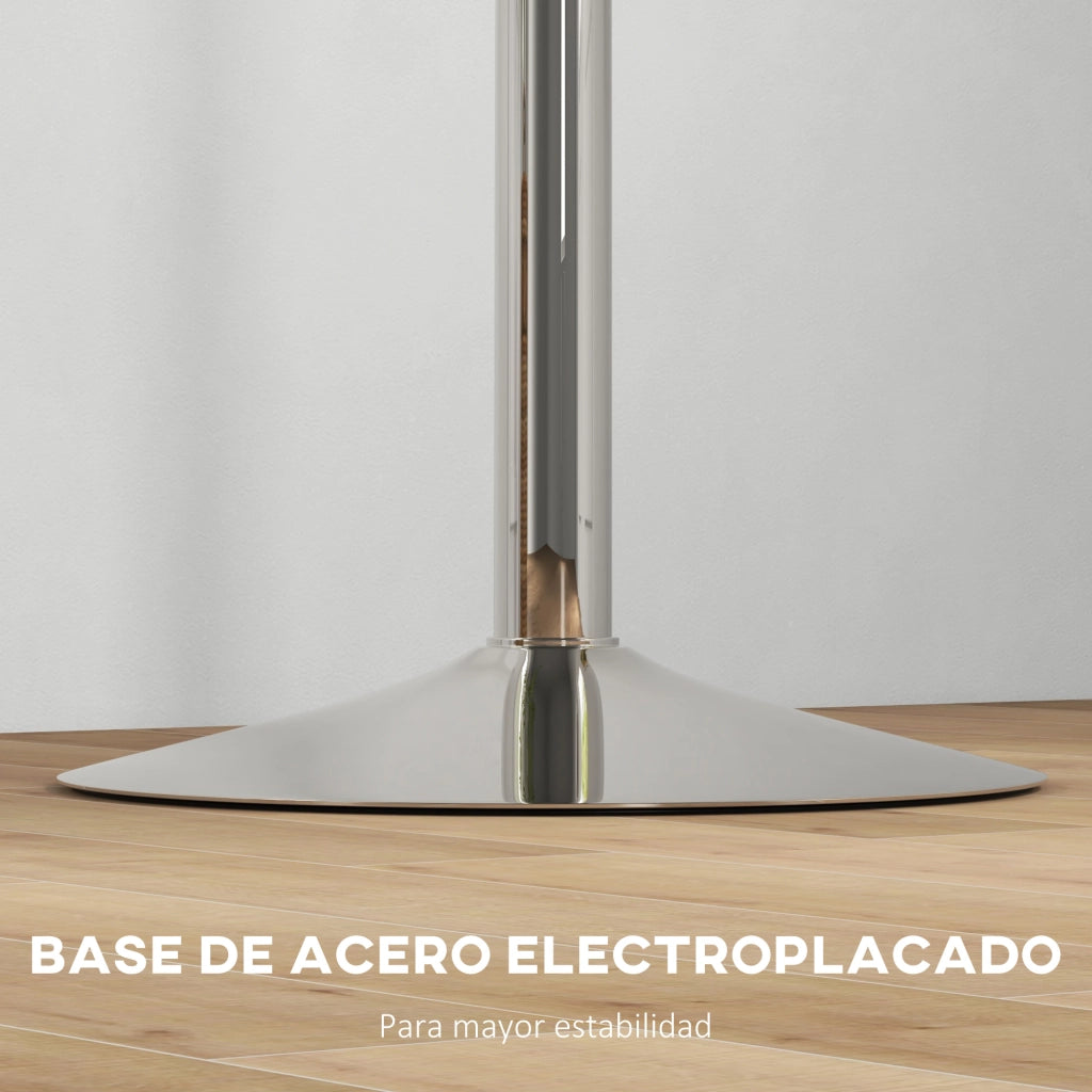 Tavolo da bar rotondo per 2 persone ¨C zephmum ¨C quercia chiaro 60x60x91 cm