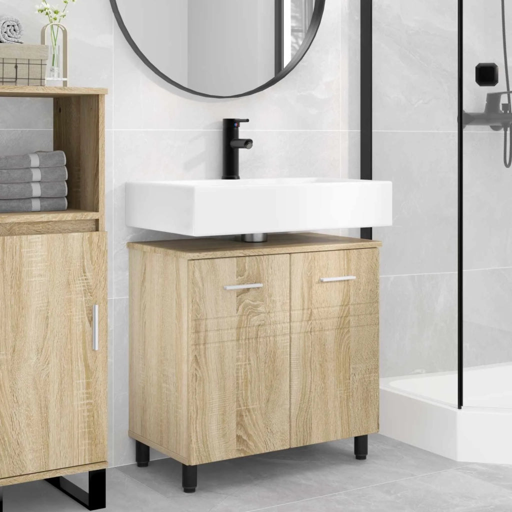 Mobiletto da bagno Rovere Sonoma 60 x 35 x 60 cm 889407