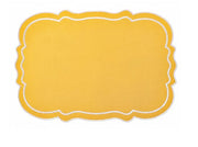 Tovaglietta cotone sagomata ocra 48x33 cm
