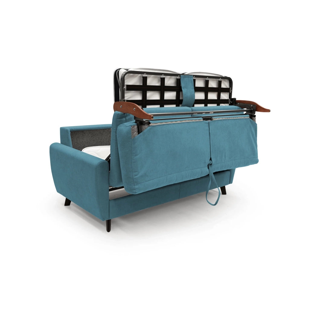 Callisto Divano letto matrimoniale 208 cm azzurro