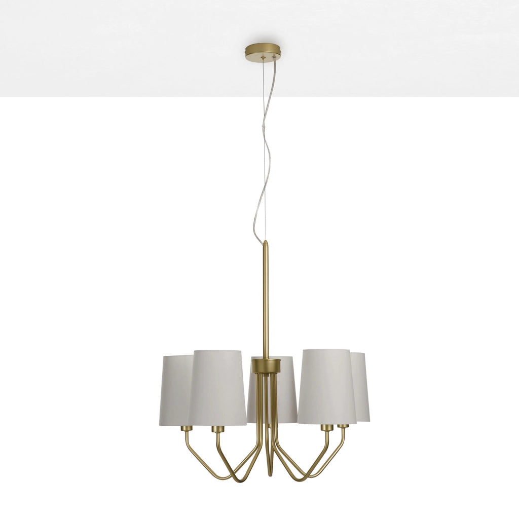 Lampadario 5L ALVAR oro