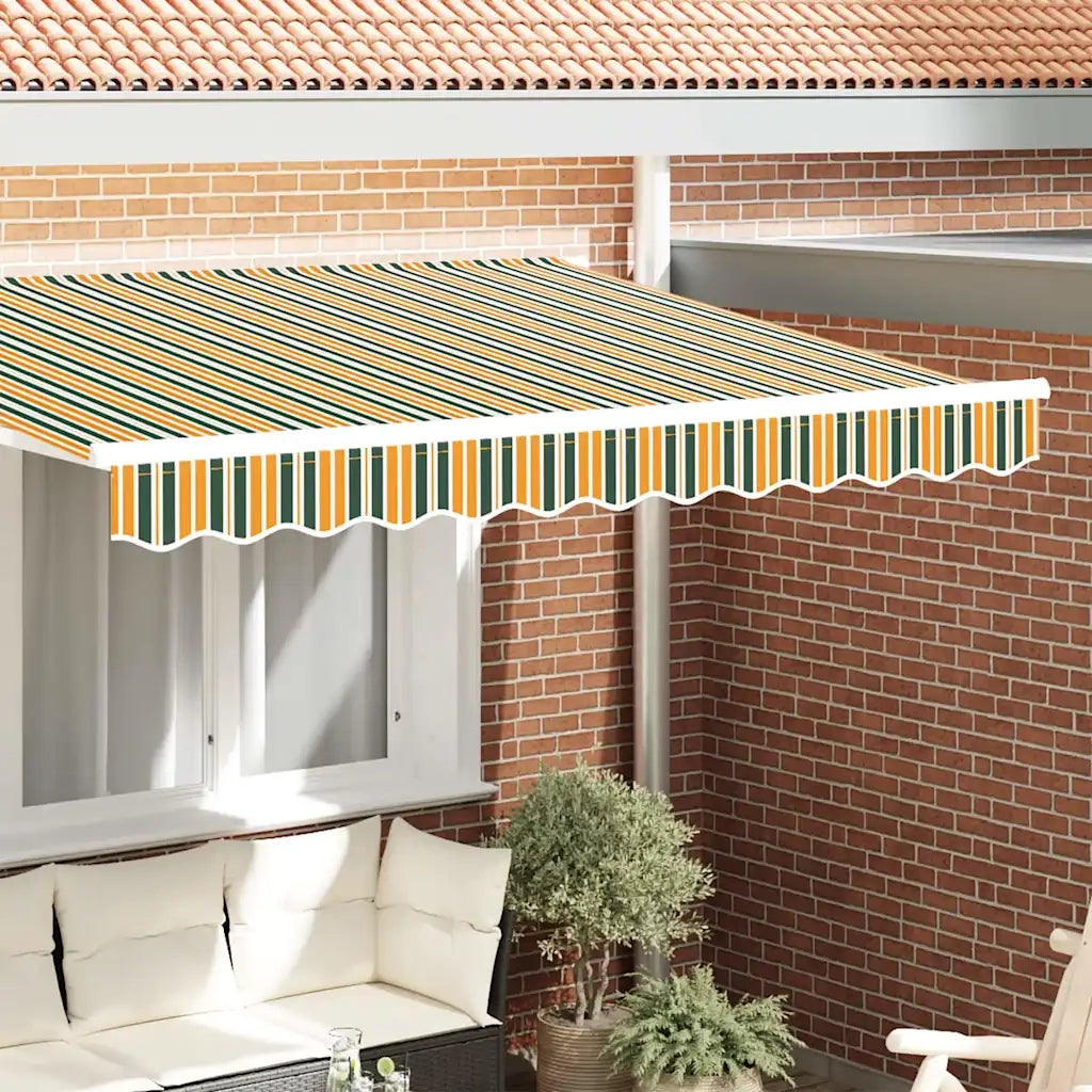 Tenda a Braccio Verde e giallo 280 x 20 cm Tela 42000800