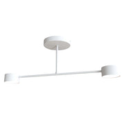 Plafoniera Moderna Thor 2 Luci Bianca