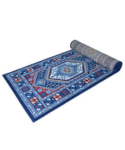Tappeto passatoia ROYAL SHIRAZ 2065 BLU cm.70x500 motivo moderno geometrico arredo casa corsia arredo casa