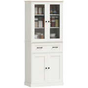 Mobile da cucina freestanding con ripiani regolabili e cassetto ¨C Xylo ¨C Bianco