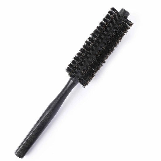 Spazzola per capelli con pelo di cervo e manico in legno