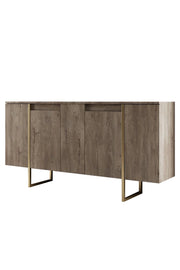 Credenza in legno "Luxe" - 160 x 35 x 80 cm - Marrone