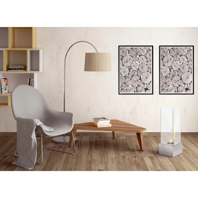 Caminetti al bioetanolo Levels 25cm X 25cm H 65cm Stones