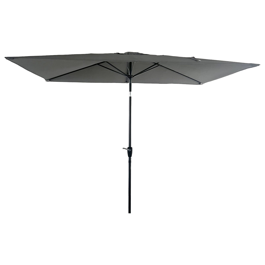 HAPUNAOmbrello rettangolare diritto 2x3m grigio